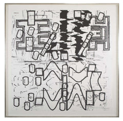 "New York" Screenprint by Barry le Va from the Portfolio "Four x Four x Four"