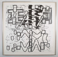 "New York" Screenprint by Barry le Va from the Portfolio "Four x Four x Four"