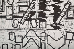 "New York" Screenprint by Barry le Va from the Portfolio "Four x Four x Four"