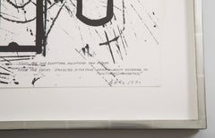 "New York" Screenprint by Barry le Va from the Portfolio "Four x Four x Four"