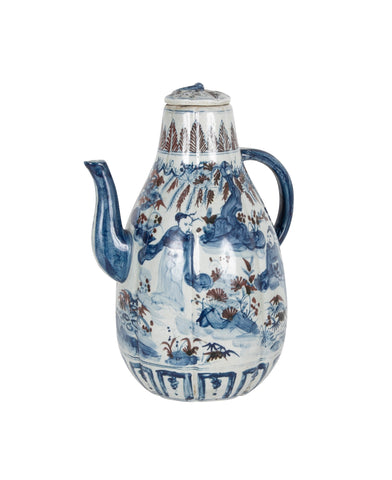 Chinese Yuan Dynasty Style Porcelain Wine Ewer