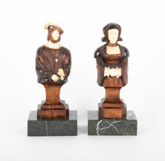 Pair of 19th Century Carved Wood Figures