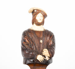 Pair of 19th Century Carved Wood Figures