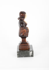 Pair of 19th Century Carved Wood Figures