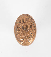 Set of Three New York City Public School Brass Door Knobs
