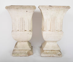 Pair of Composition Stone Planters