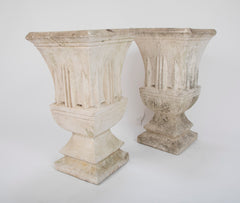 Pair of Composition Stone Planters