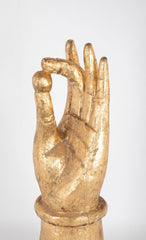 Chinese Carved and Gilded Wood Buddha Hand