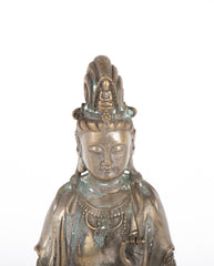 Large Late 19th Century Standing Chinese Guanyin