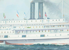 Goauche of Steamship "Providence"  by Wallace Randall, 1946