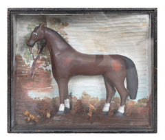 Late 19th Century American Carved Horse Diorama