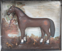 Late 19th Century American Carved Horse Diorama