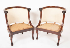 Very Fine Pair of French Empire Armchairs Attributed to Jacob Desmalter