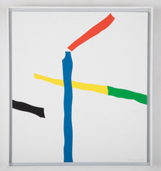 "Serie des Grues de Beaubourg" Serigraph in 8 Colors on Paper by Jean Legros