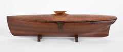 Rare English or American Ship Form Jewelry Box