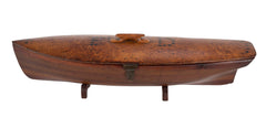 Rare English or American Ship Form Jewelry Box