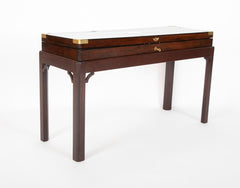 English Regency Rosewood Gun Box on Custom Stand