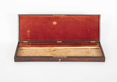 English Regency Rosewood Gun Box on Custom Stand