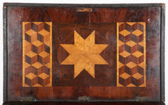 19th Century Inlaid Ship Carpenter's or Mechanic's Chest