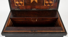 19th Century Inlaid Ship Carpenter's or Mechanic's Chest