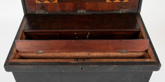 19th Century Inlaid Ship Carpenter's or Mechanic's Chest