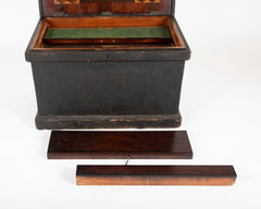 19th Century Inlaid Ship Carpenter's or Mechanic's Chest