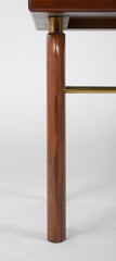 A Pair of Cork and Walnut Side Tables in the Manner of Paul Frankl