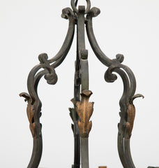 Twelve Light Italian 19th Century Wrought Iron Chandelier