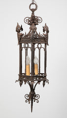 Large Three Light Iron Venetian Lantern