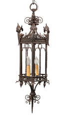 Large Three Light Iron Venetian Lantern