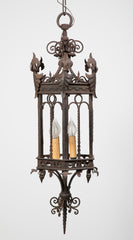 Large Three Light Iron Venetian Lantern