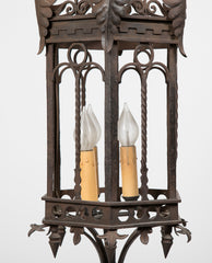 Large Three Light Iron Venetian Lantern