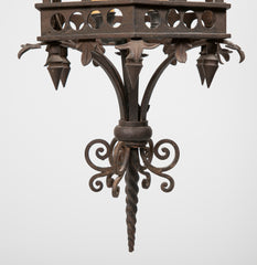 Large Three Light Iron Venetian Lantern