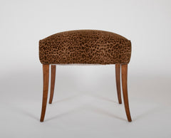Harvey Probber Sabre Leg Bench with Upholstered Seat