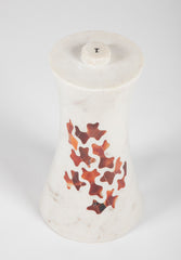 Agate Inlaid Marble Cocktail Table