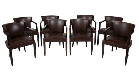 Set of Eight French Dining Chairs