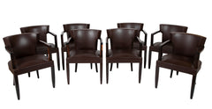 Set of Eight French Dining Chairs