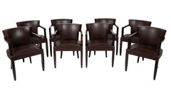 Set of Eight French Dining Chairs