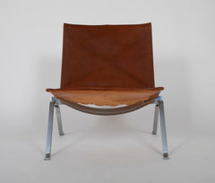 Pair of PK22 Lounge Chairs by Danish Furniture Designer Poul Kjaerholm