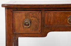 Early English Queen Ann Walnut Lowboy