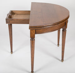 French Demilune Card Table