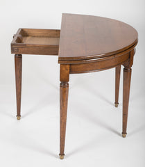 French Demilune Card Table