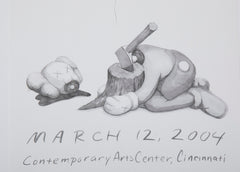 2004 KAWS Offset Lithograph Exhibition Poster