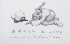 2004 KAWS Offset Lithograph Exhibition Poster