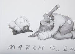 2004 KAWS Offset Lithograph Exhibition Poster