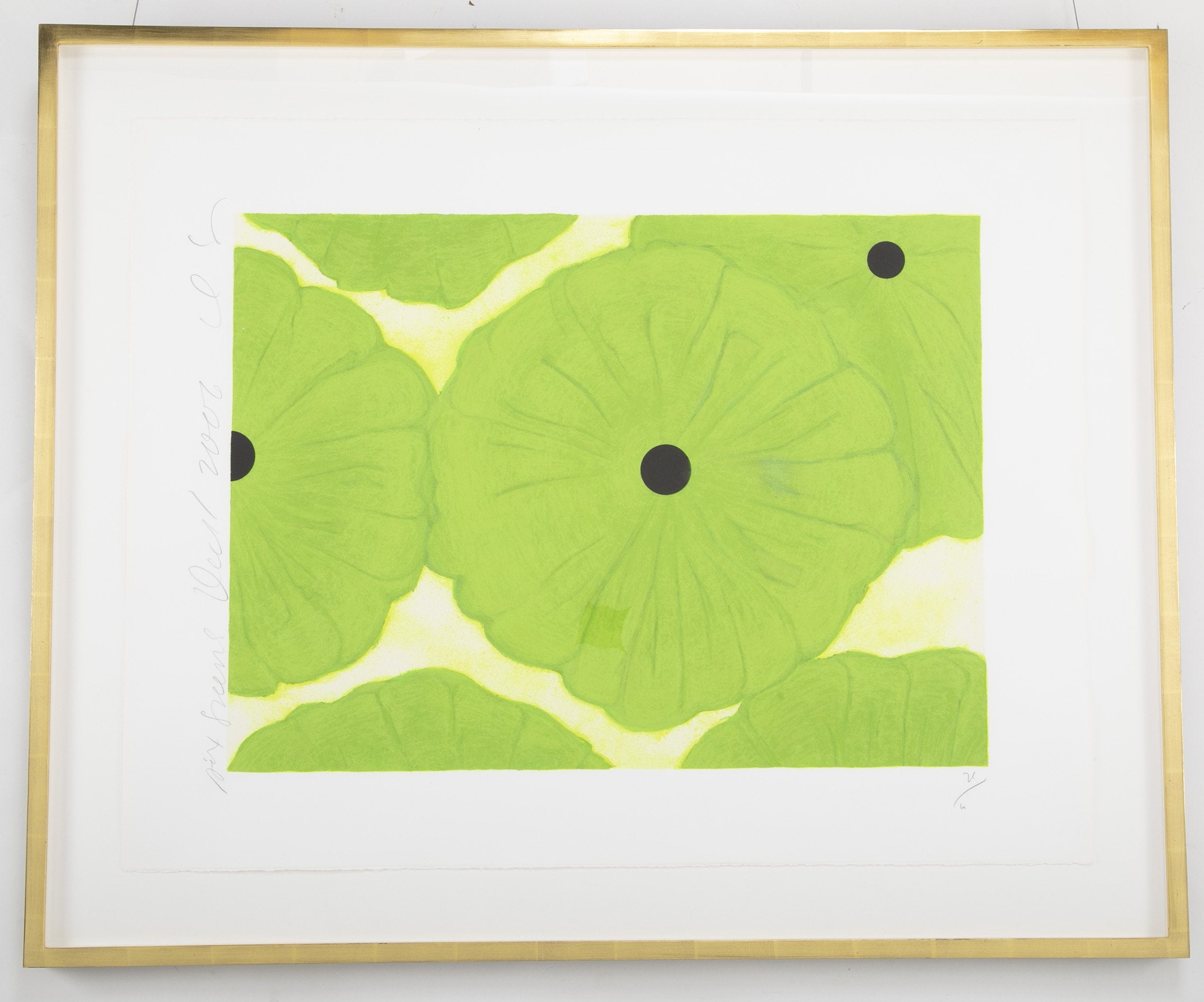 Donald Sultan, "Six Greens" Screen Print