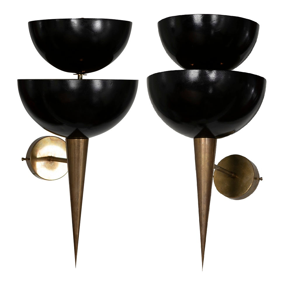A Pair Of Italian Sconces by Stilnovo A Pair Of Italian Sconces by Stilnovo