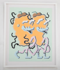 "Twins on a Roll" 10 Color Hand Pulled Screen Print by Joakim Ojanen, 2018