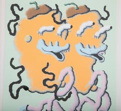 "Twins on a Roll" 10 Color Hand Pulled Screen Print by Joakim Ojanen, 2018