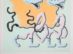 "Twins on a Roll" 10 Color Hand Pulled Screen Print by Joakim Ojanen, 2018